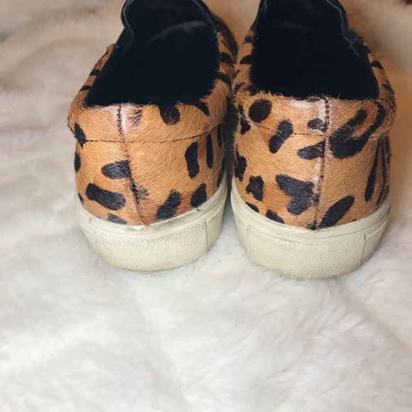 Steve Madden Ecentric Leopard Pony Fur Flats 6 - Picture 3 of 7
